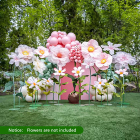 Mverse Giant Flower Stand Flexible Poles bent to form lifelike arrangements