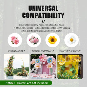 Mverse Giant Flower Stand usable indoors and outdoors for weddings and events