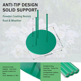 Mverse Giant Flower Stand Pins and Pipes demonstrating quick, tool-free assembly