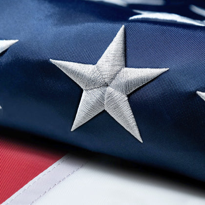 MVPRING American flag 2x3ft outdoor hanging display for patriotic celebrations.
