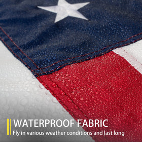 MVPRING sewn stripes with reinforced stitching resists tearing and fading.