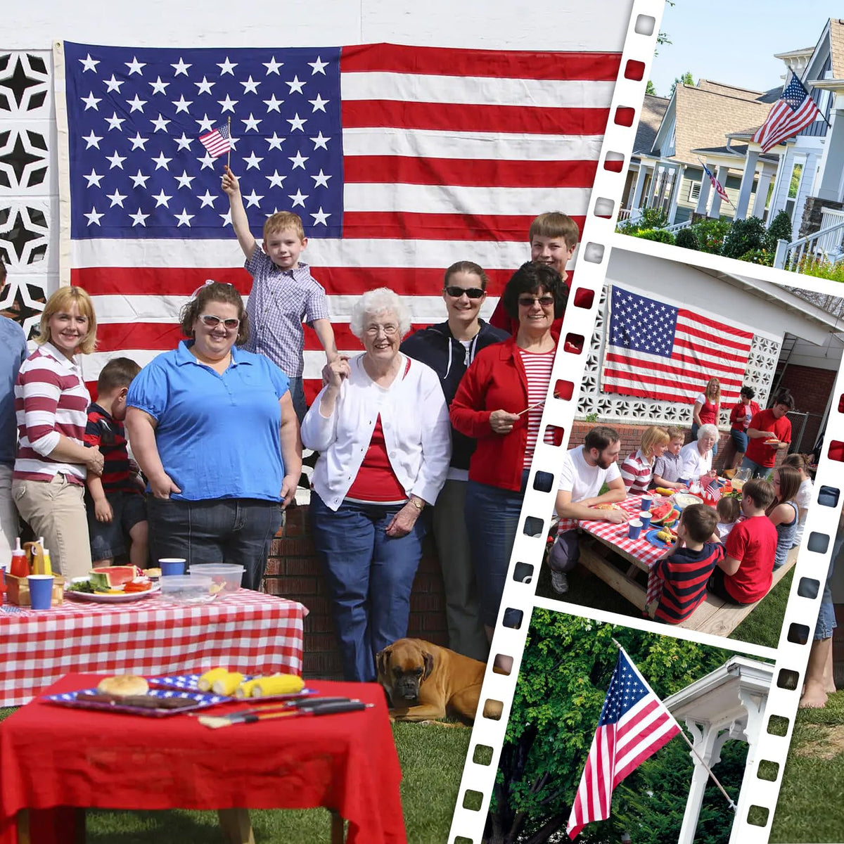 MVPRING flag waves in wind with wind-through design for durability outdoors.