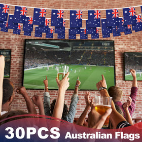 MVPRING outdoor-patio Australia flag bunting creates a festive backdrop
