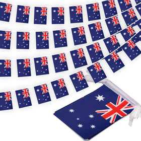 MVPRING Australia flag pennant banner with 30 flags for festive decoration