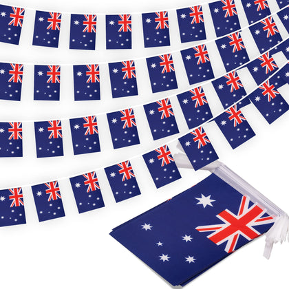 MVPRING Australia flag pennant banner with 30 flags for festive decoration