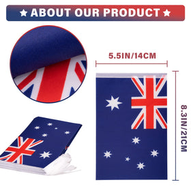 MVPRING Australia flag pennant banner vivid colors stands out outdoors