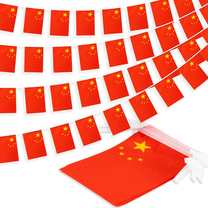 MVPRING China flag pennant banner on classroom wall for classroom decor