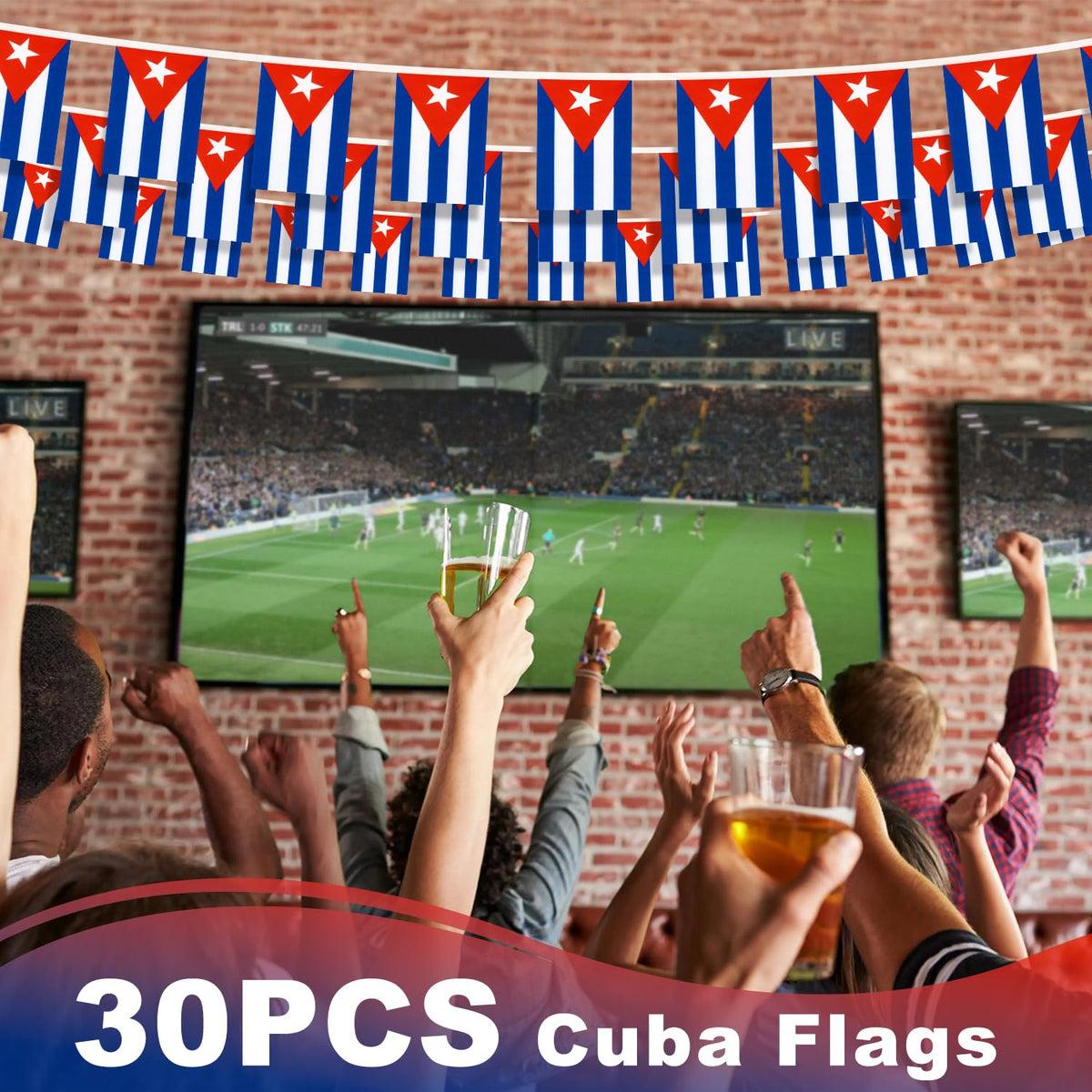 MVPRING classroom or event decor setup with Cuba banner