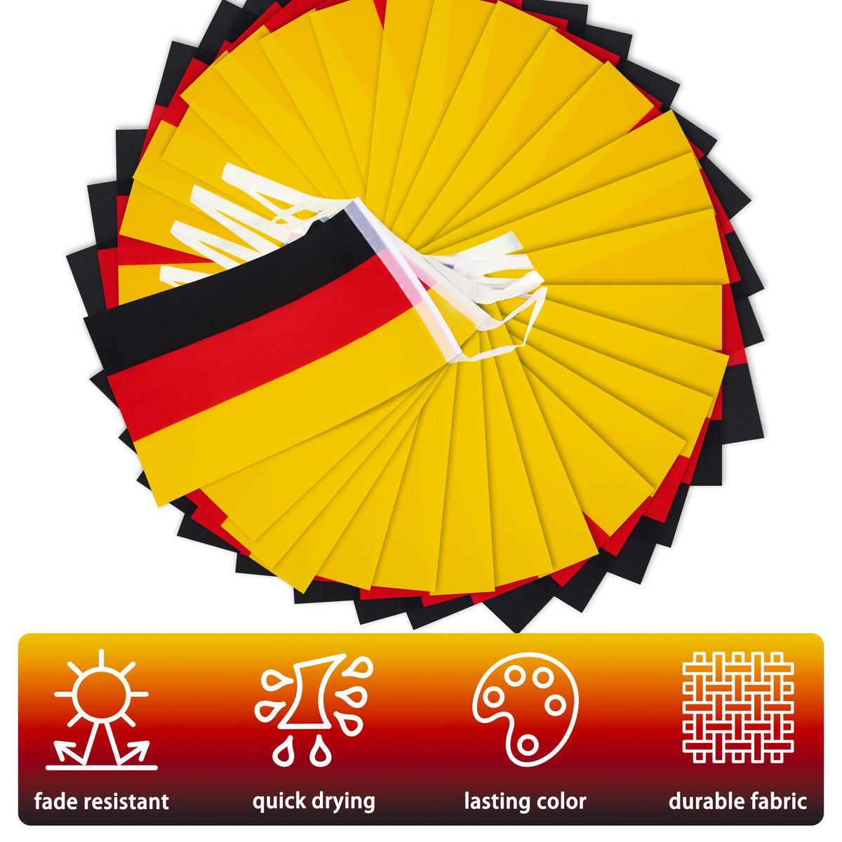 MVPRING classroom Germany flag banner displayed during patriotic activities.