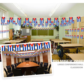 MVPRING Cuba flags close-up shows vivid full-color print