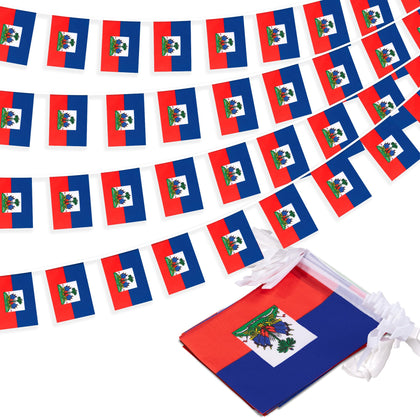 MVPRING Haiti flag pennant banner with vivid colors for festive events.