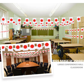 MVPRING Japan flags, 30 pieces, vibrant and durable for school displays.
