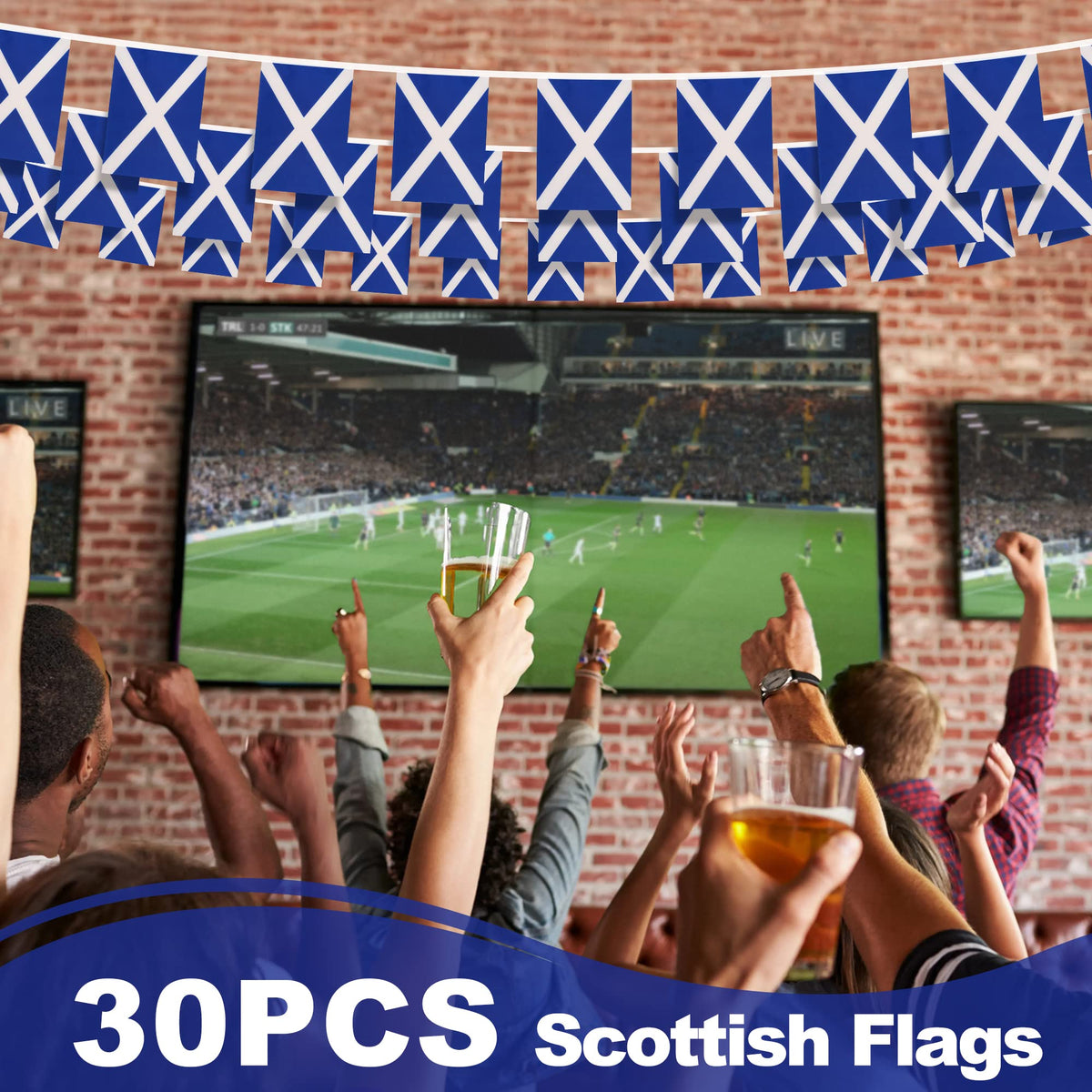 MVPRING outdoor porch banner for quick patriotic decor on porches and balconies
