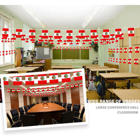 MVPRING Peru flag pennant banner adds vibrant party decor