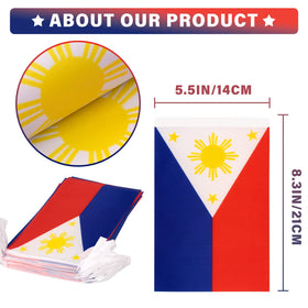 MVPRING flag bunting showing neat, durable stitching.