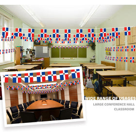 MVPRING polyester Dominican flags banner with durable colors