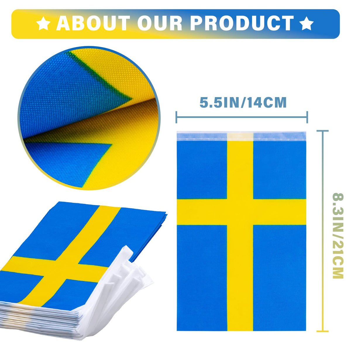 MVPRING durable polyester flags resist tearing and wrinkling.