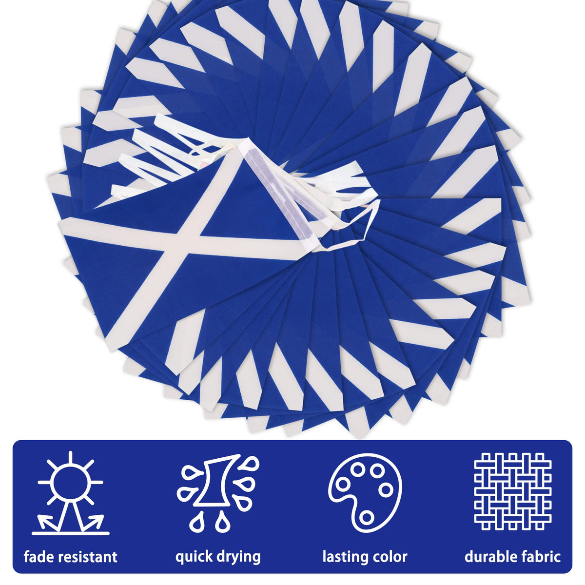 MVPRING Scotland banner ideal for classrooms and offices, patriotic ambiance