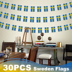 MVPRING Sweden bunting suitable for sports and patriotic events.