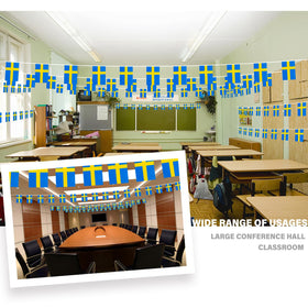 MVPRING 30 Swedish flags set for parties and events.