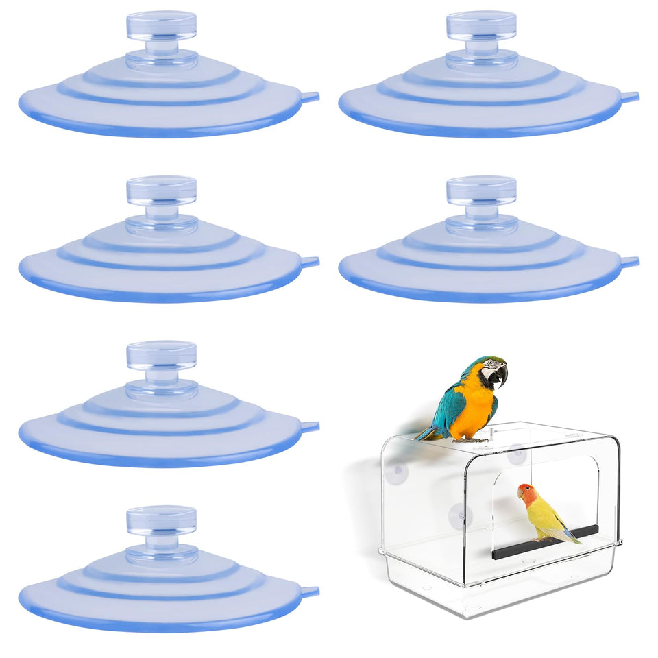 MVSSP six-pack suction cups for bird feeders deliver extra-strong window mounting for busy feeding times.