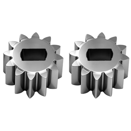 MWEDP 115-4668 pinion gear closeup, durable build for Toro 22-inch mowers.
