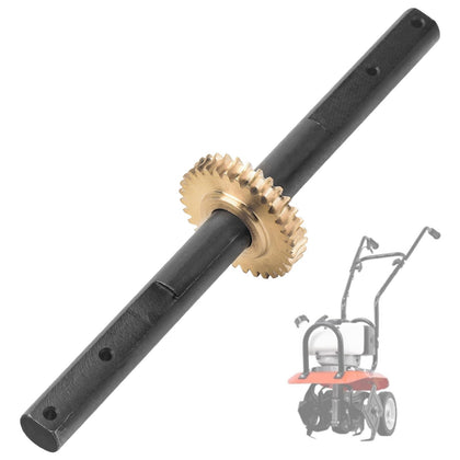 MWEDP 4651 tine shaft assembly front view shows durable metal construction for mini cultivators.