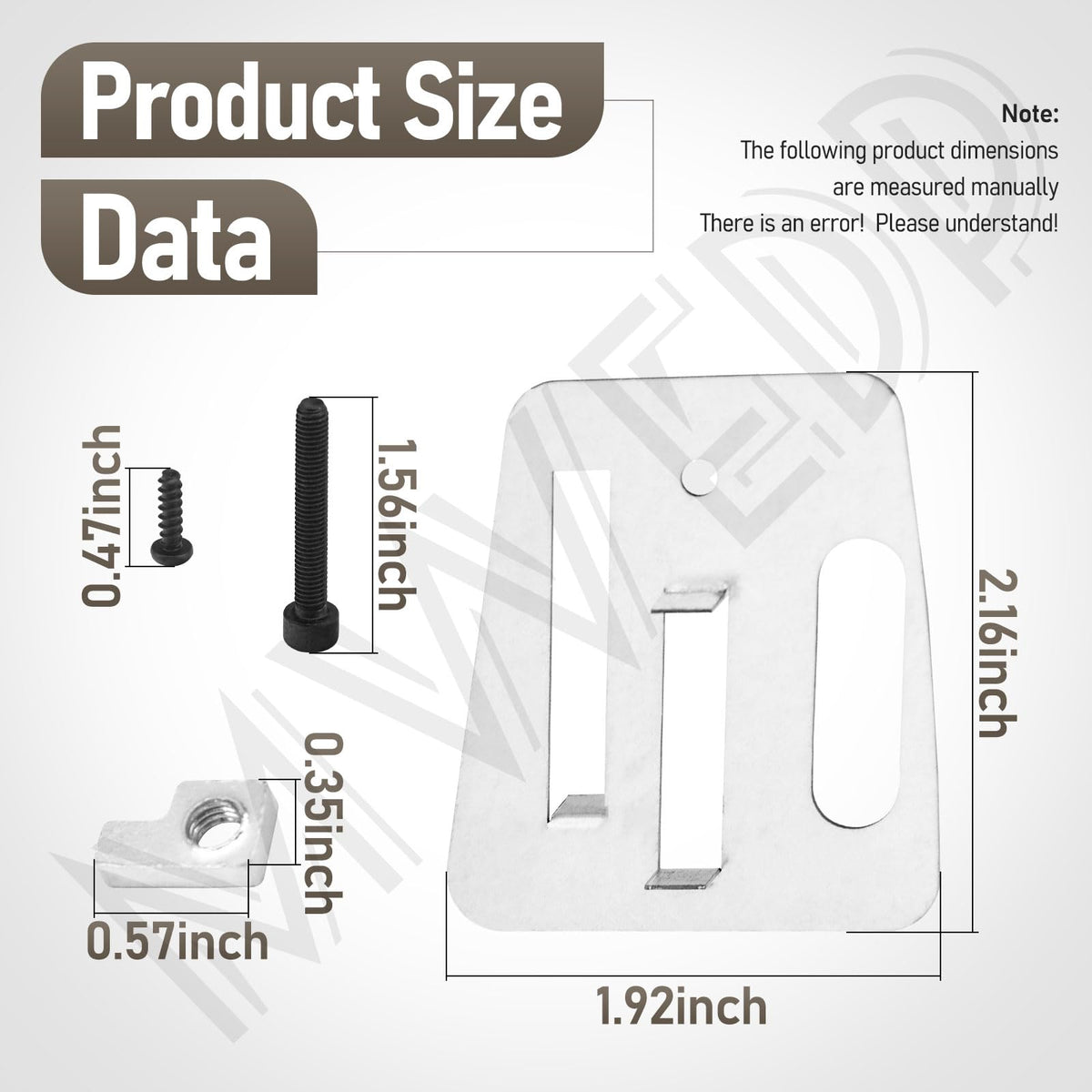 MWEDP chain tensioner assembly compatible with Troy-Bilt and Echo saws for reliable tension