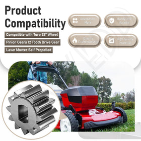 MWEDP installation guide pinion gear Toro for simple upgrades.