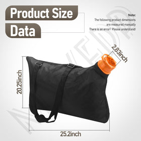 Zippered MWEDP bag for easy leaf and dust cleanup.