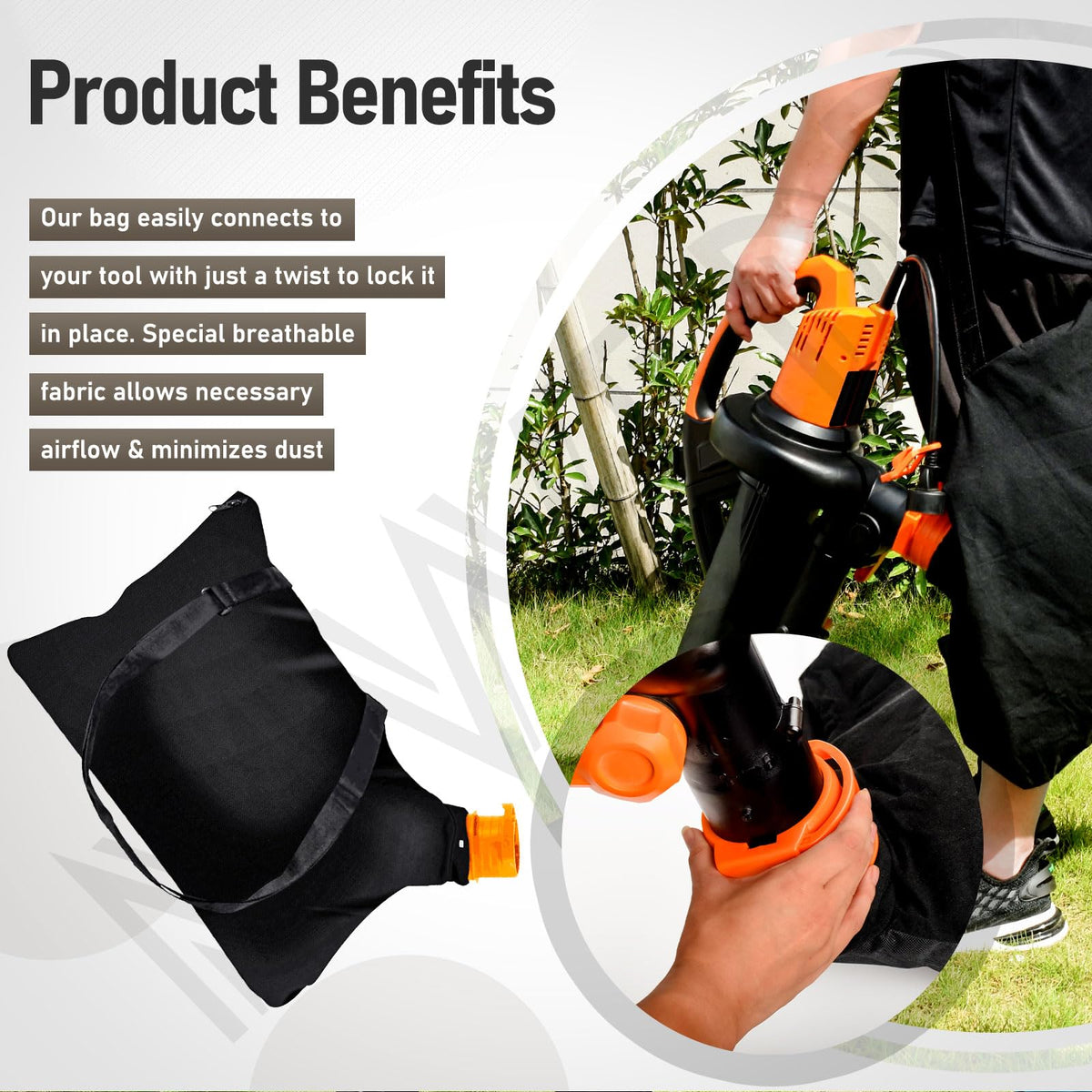 Secure fit and easy maintenance enhance overall garden cleanup.