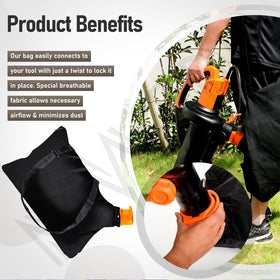 Secure fit and easy maintenance enhance overall garden cleanup.