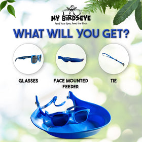 My Birdseye peck-proof lenses protect eyes while observing birds.