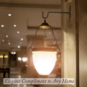 My Fancy Farmhouse wall hook supporting lanterns with secure mounting outdoors.
