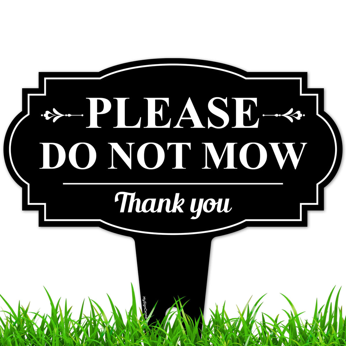 My Sign Center Please Do Not Mow Sign 13x13 for outdoor yard visibility