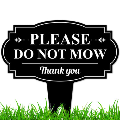 My Sign Center Please Do Not Mow Sign 13x13 for outdoor yard visibility