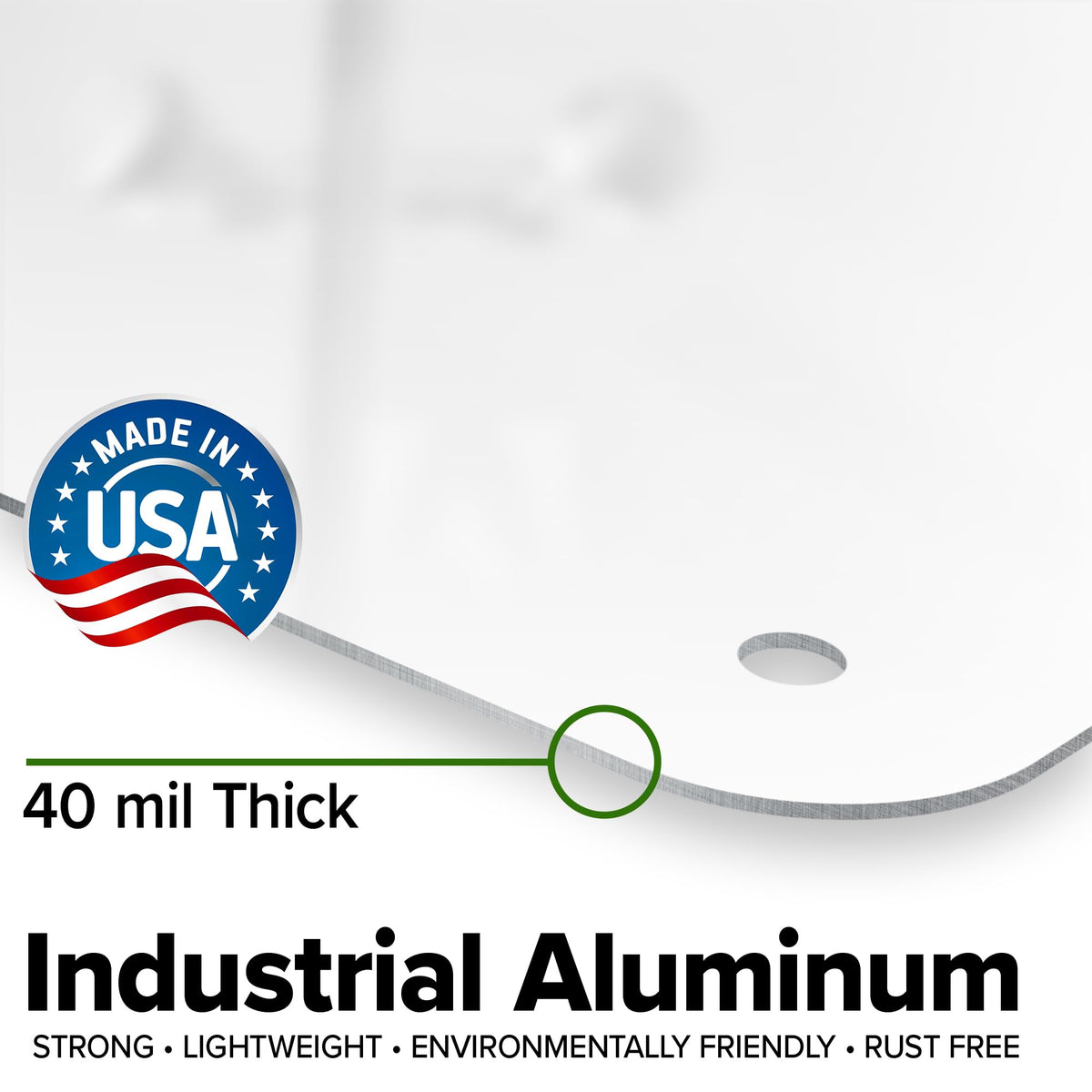 My Sign Center rust-free aluminum close-up highlighting durable construction