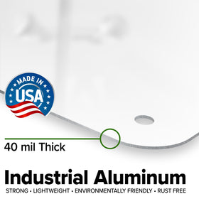 My Sign Center rust-free aluminum close-up highlighting durable construction