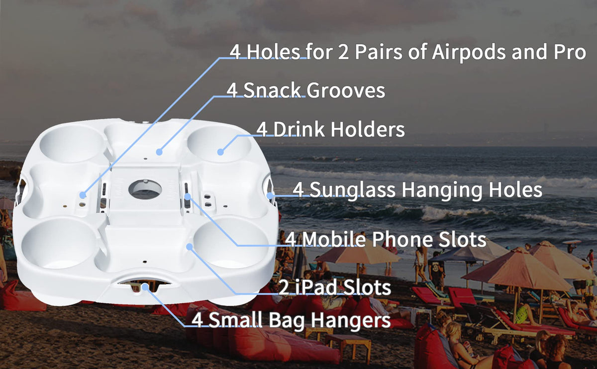 Myard earpod-holds slot two pairs for tangle-free listening.