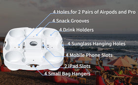 Myard earpod-holds slot two pairs for tangle-free listening.