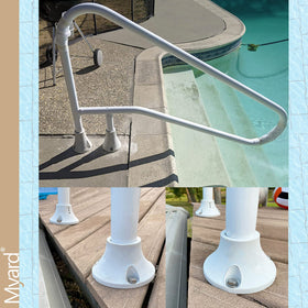 Myard base anchor ideal for pool spa deck rail installations