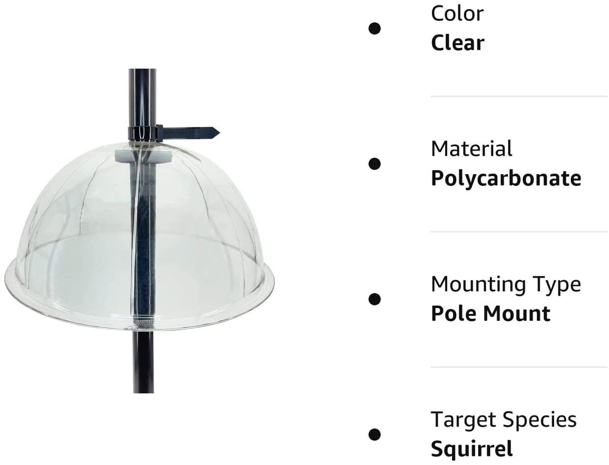 Myard two-piece clamps for easy tool-free installation on poles.
