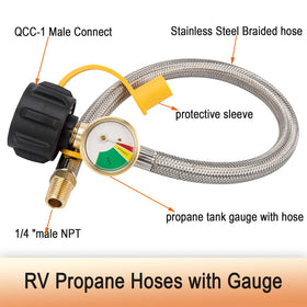 Mycheng color-dial gauge enables quick gas level checks without removing tanks.