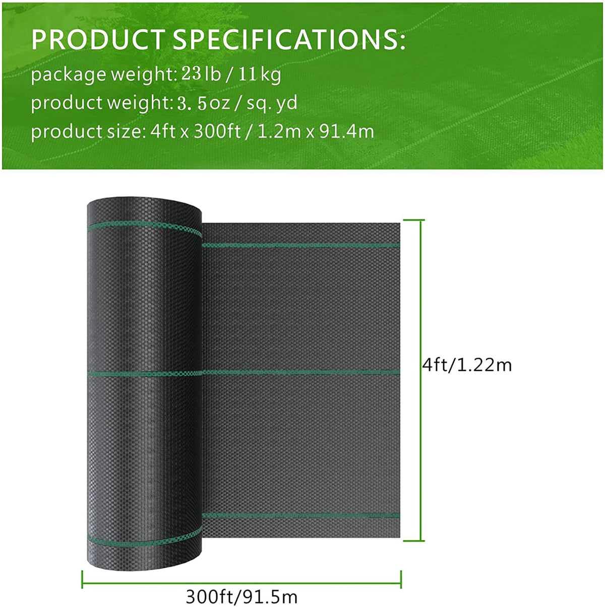 mychoiii durable PP fabric handles rain and sun while suppressing weeds