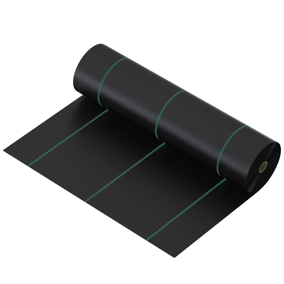 mychoiii weed barrier 4ft x 300ft provides continuous coverage for fence lines and borders