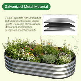 Mycovire raised bed with wavy design, enhanced stability.