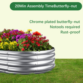 Mycovire two-pack garden beds, 2x4x1 ft each.