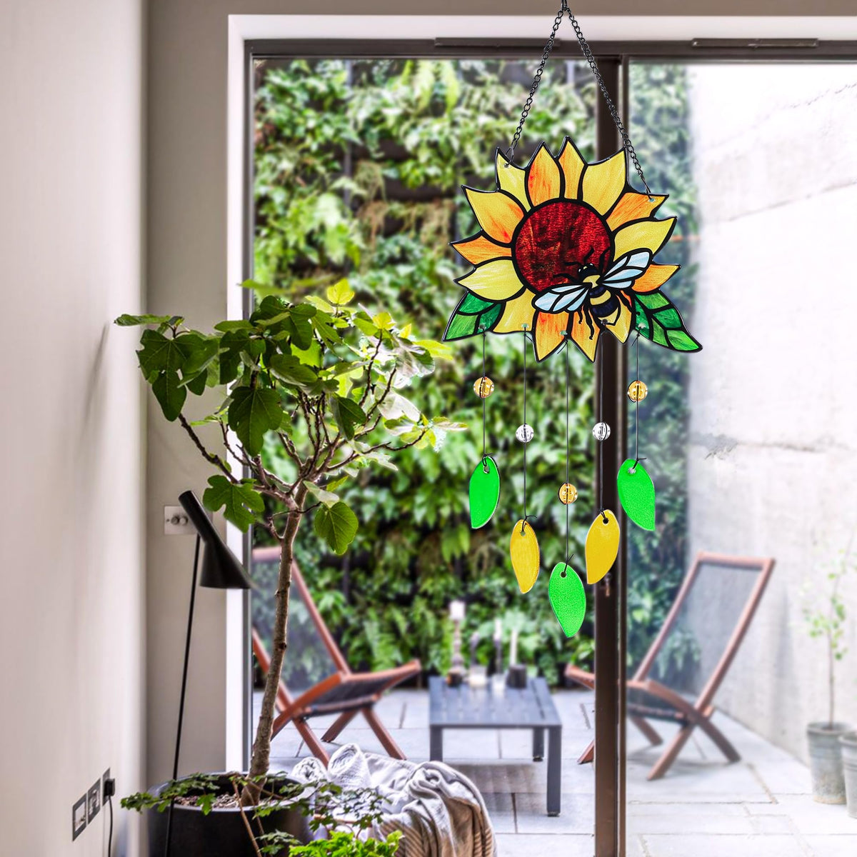 MYCRLIFE glass art filters daylight into warm window glow.