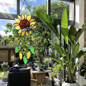 MYCRLIFE large suncatcher designed for indoor or sheltered outdoor display.