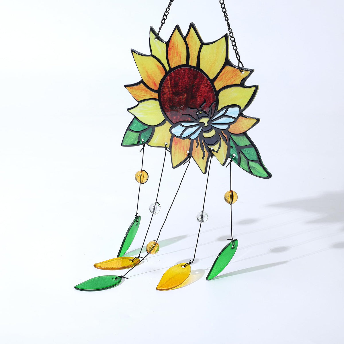 MYCRLIFE window-hanging suncatcher with sturdy chain for easy setup.
